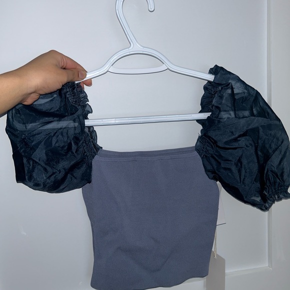 Aritzia Wilfred Sheer Sleeve Top - Picture 3 of 4